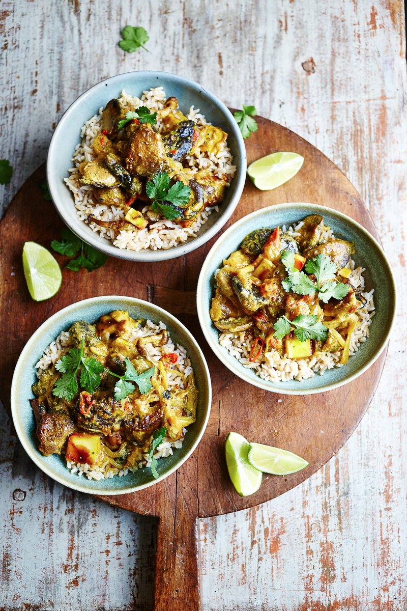 Spicy Mushroom Curry by Jamie Oliver - The Bimoseto