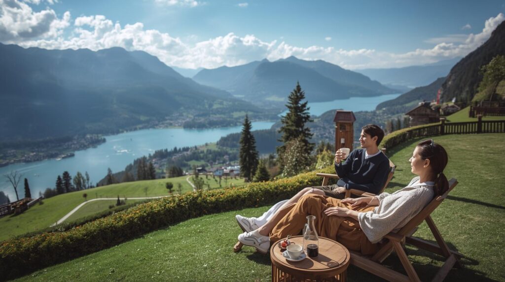 A slow travel style - a mountain vacation villa in Switzerland